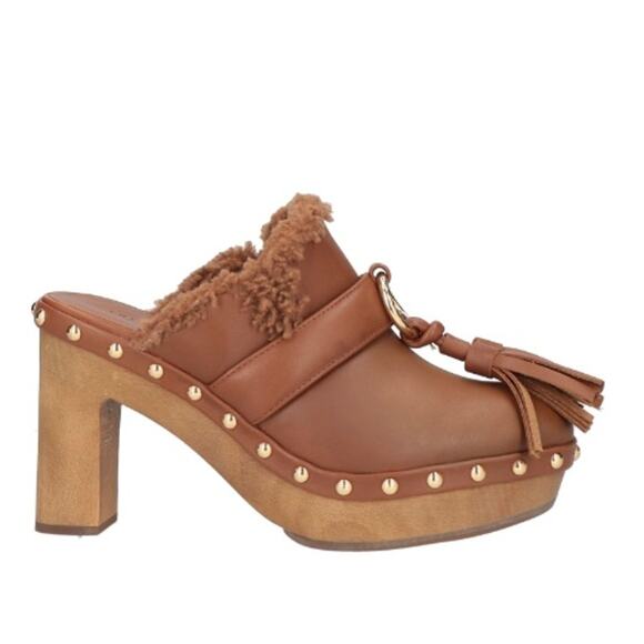 Ulla Johnson Vera Tassel Clogs in Brown - Picture 3 of 16